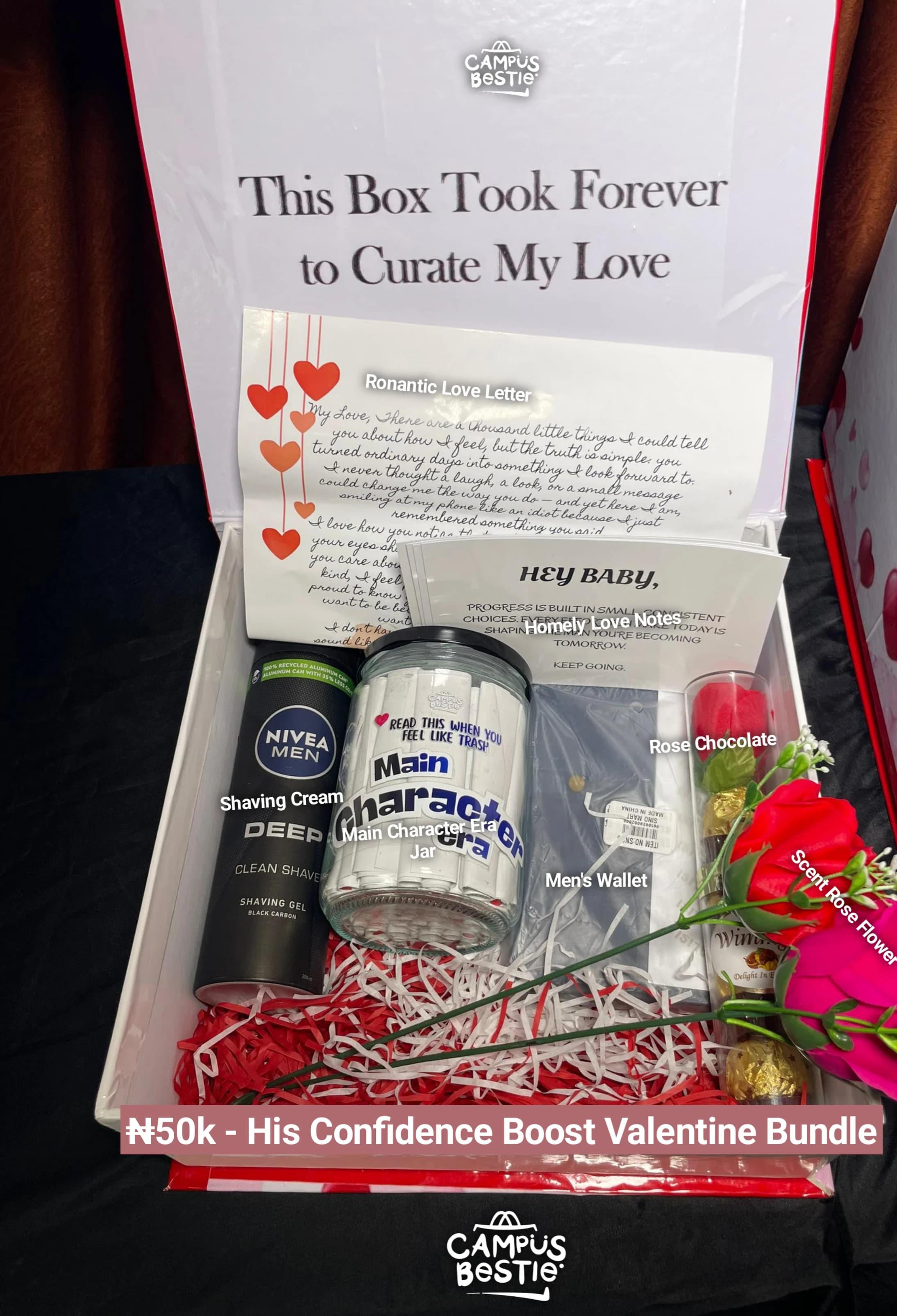 Valentine Intentional Hearts Package for HIM