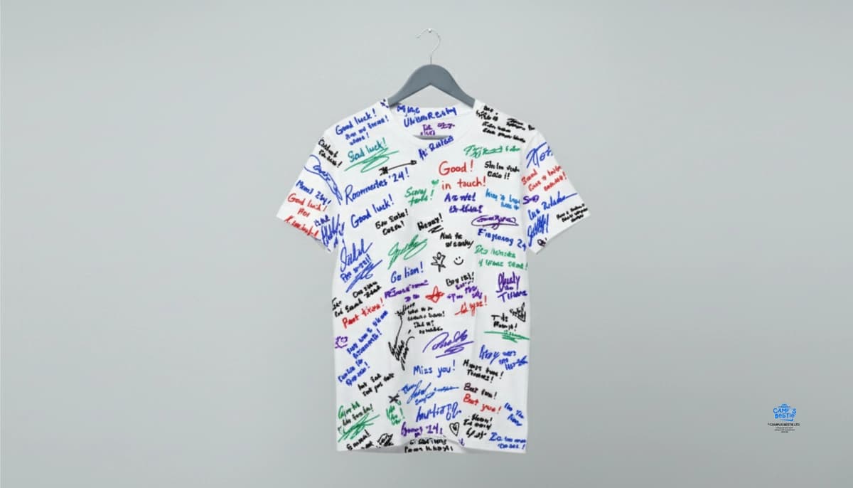 Plain White Sign Out Tee